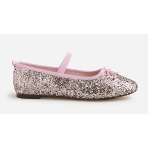 Nearly NEW J Crew Girls' strappy ballet flats in glitter, $70 Sz 3